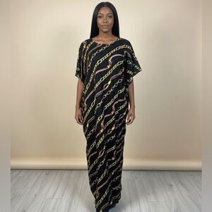 Elegant Multicolor Kenyan Dera Kaftan Dress